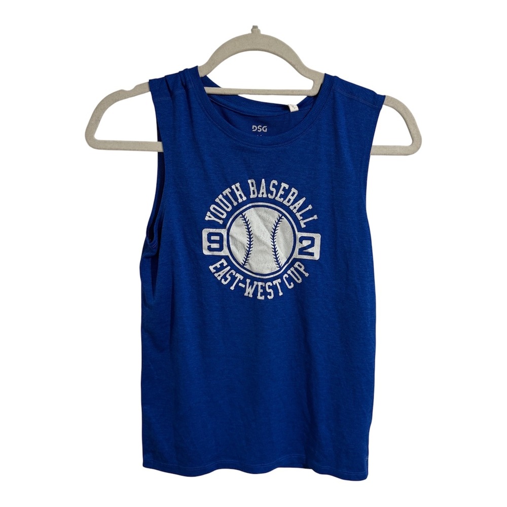 DSG Boys Movement Tank Youth Baseball East-West Cup Royal Blue Size M 10-12 NWT